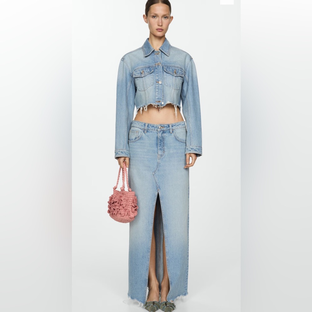 Mango Maxi Denim Skirt, new with tags - Picture 4 of 6